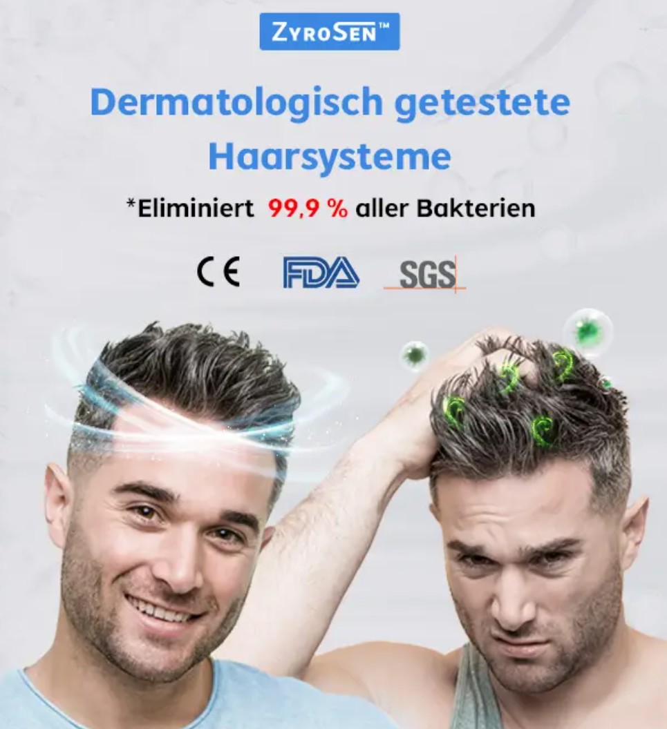 Haarsystem für empfindliche Haut