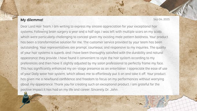 Dr. Johns Brief an uns