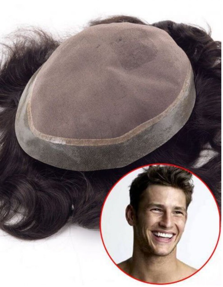 Monofilament Toupet mit Skin Rand