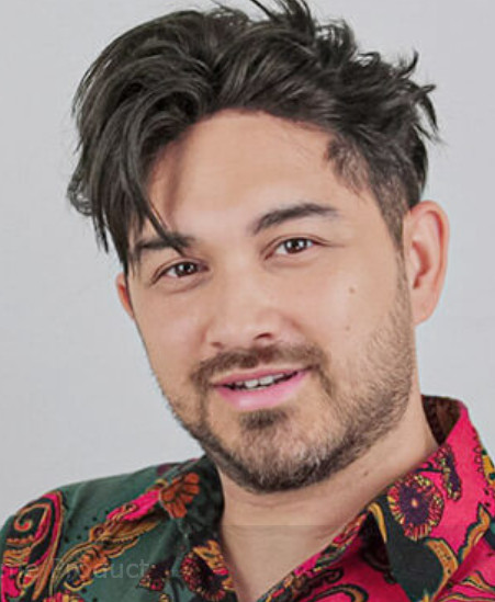 Profilbild mit Perücke