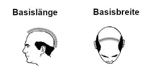Toupet Grösse