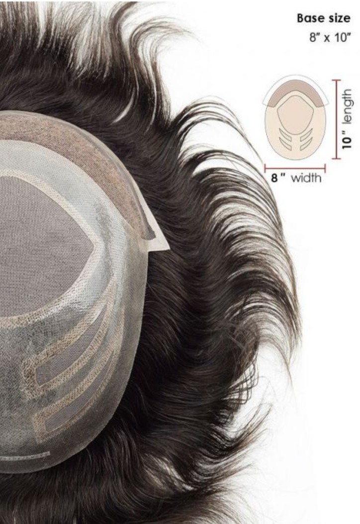 Lace, Folie und Monofilament in einem Haarsystem vereint