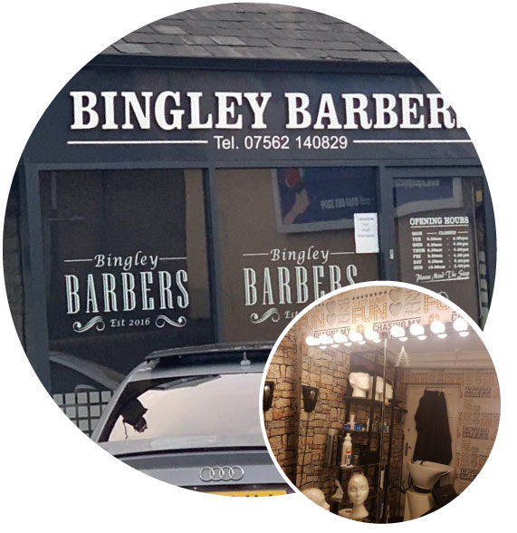 Zweithaarspezialist Bingley Barbers in UK